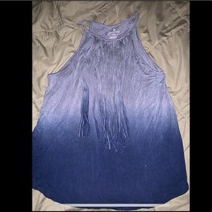 American Eagle blue tank